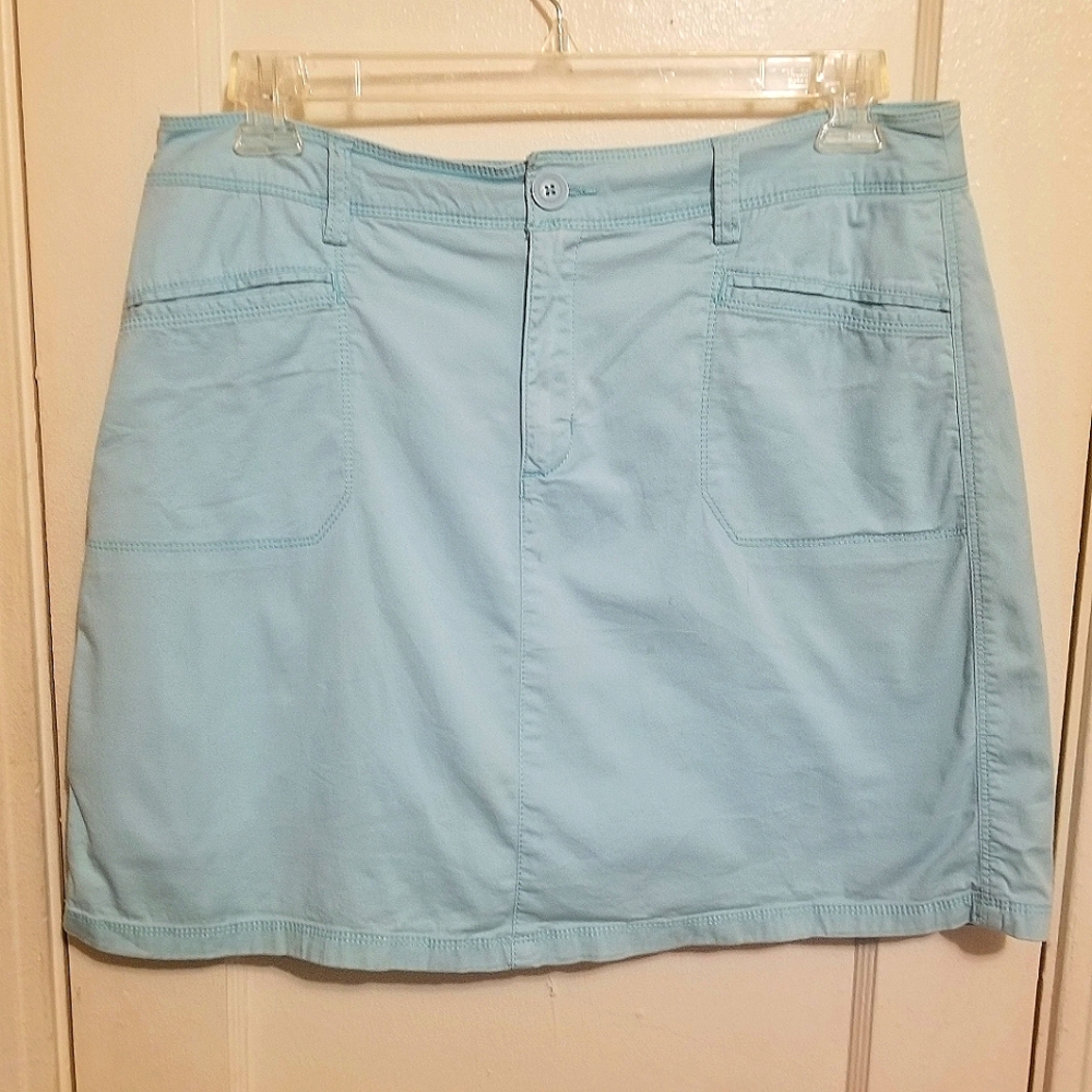 Croft & Barrow Light Blue Mini Skirt